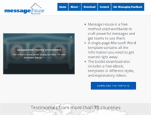 Tablet Screenshot of messagehouse.org